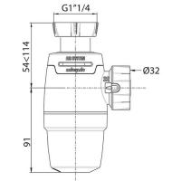  SIPHON DE LAVABO NEO AIR D32 