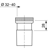 RACCORD A ECROU LAITON D32 