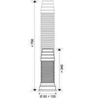  PIPE EXT L650MM D93-100-110MM 